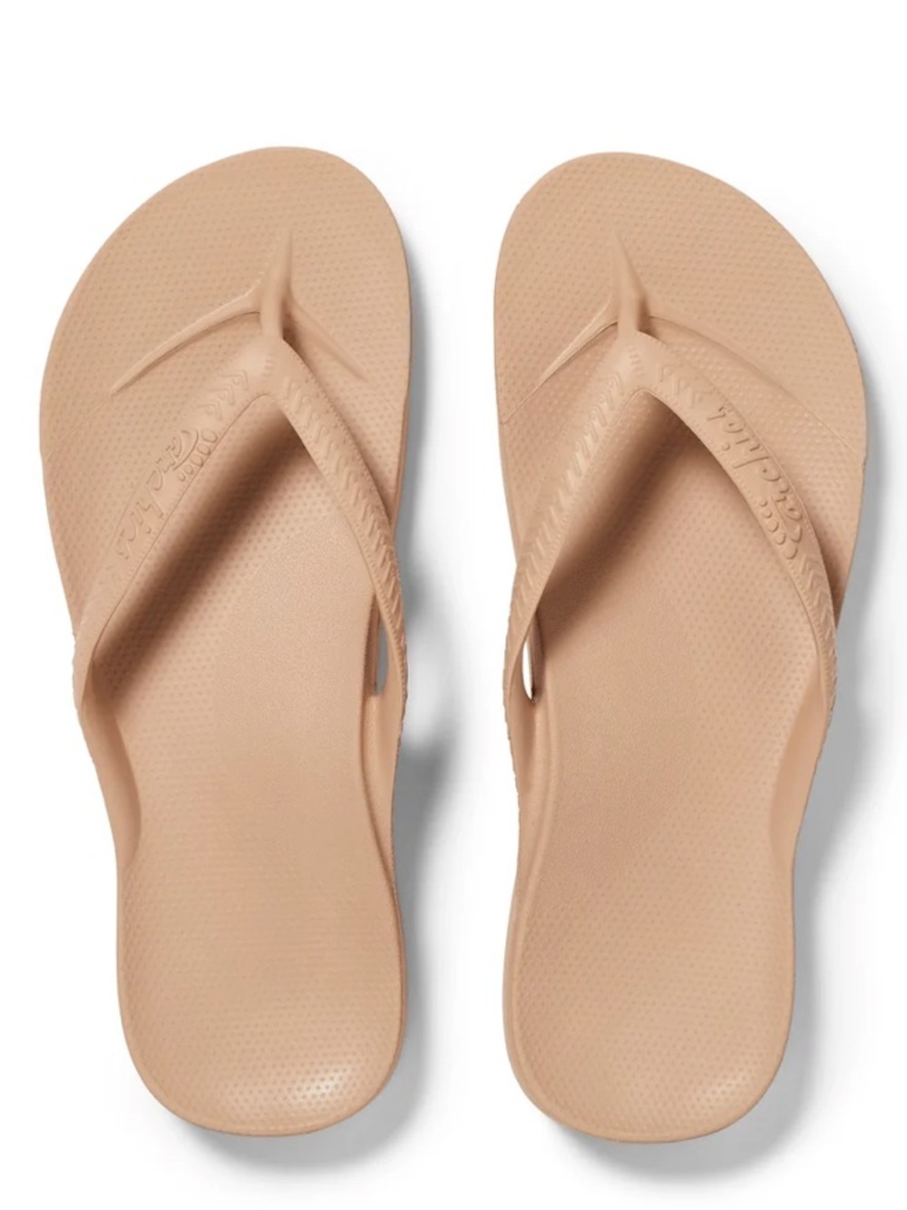 NWOT Archie’s Tan Arch Support Flip Flops